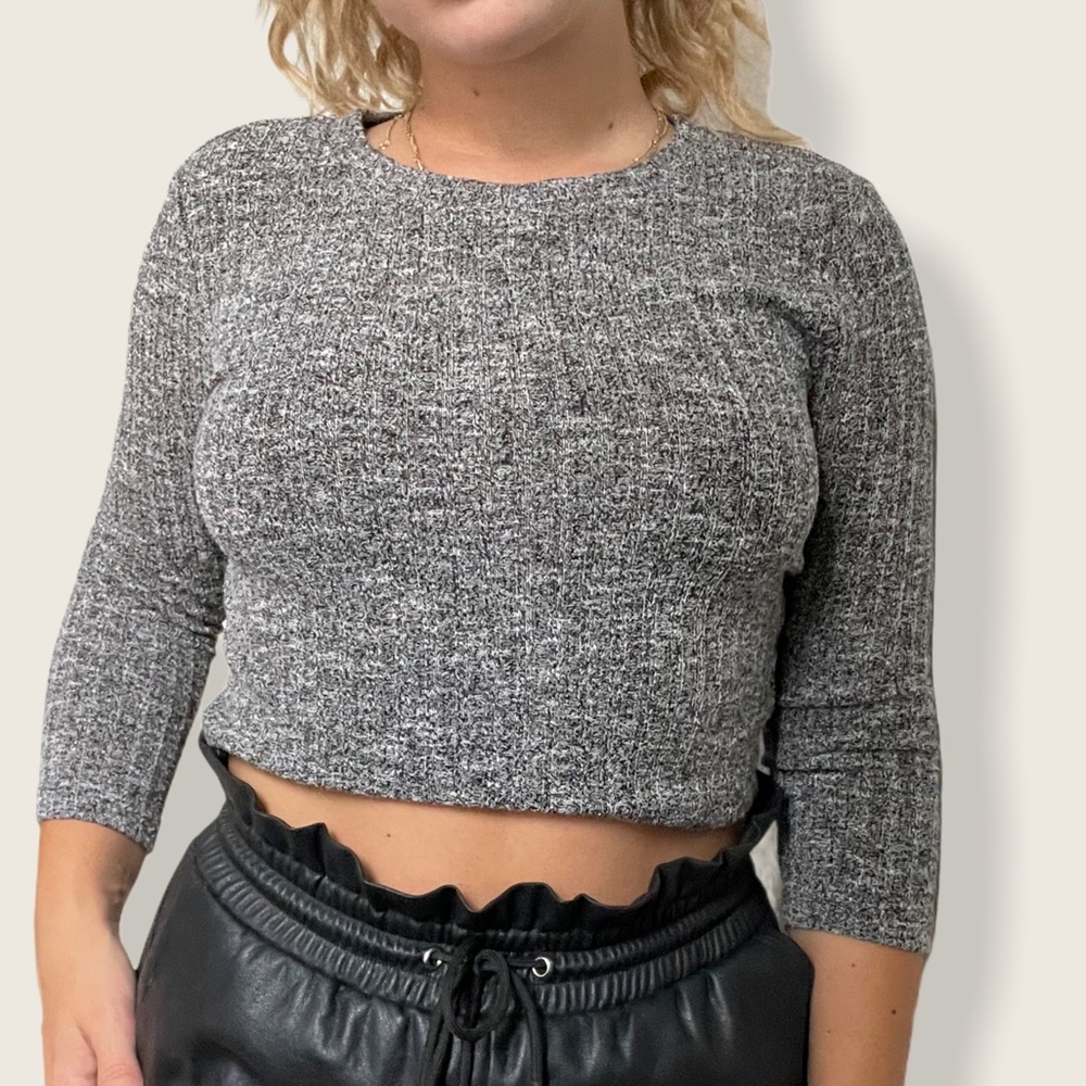 Forever 21 Long sleeved Cropped Top